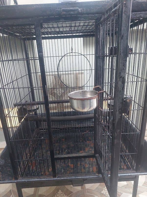 Steel Parrot Cage in Pristine condition for sale 2