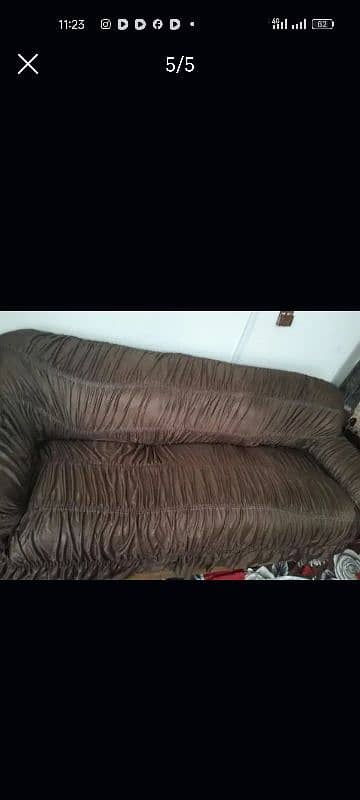 5 seater sofa set with cover 0