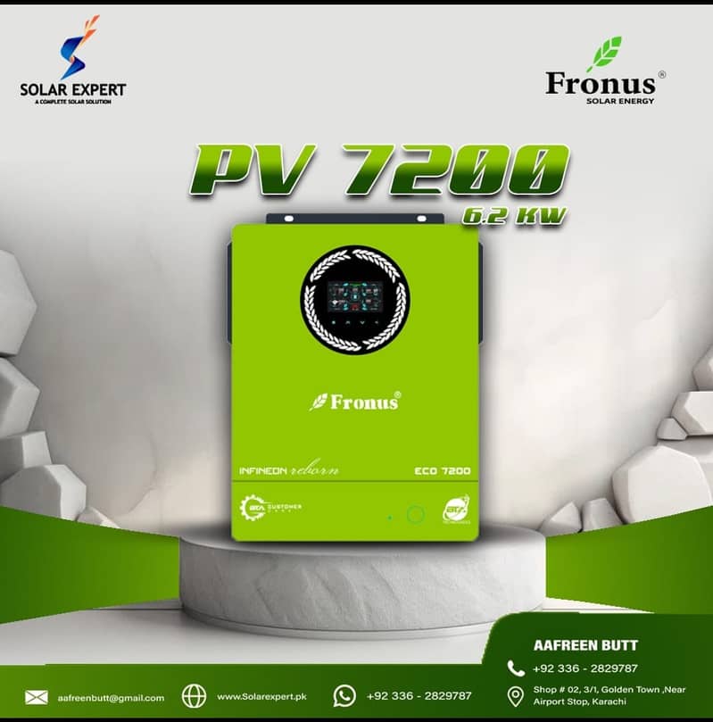 Fronus 6.2 kW inverter with one years warranty 0