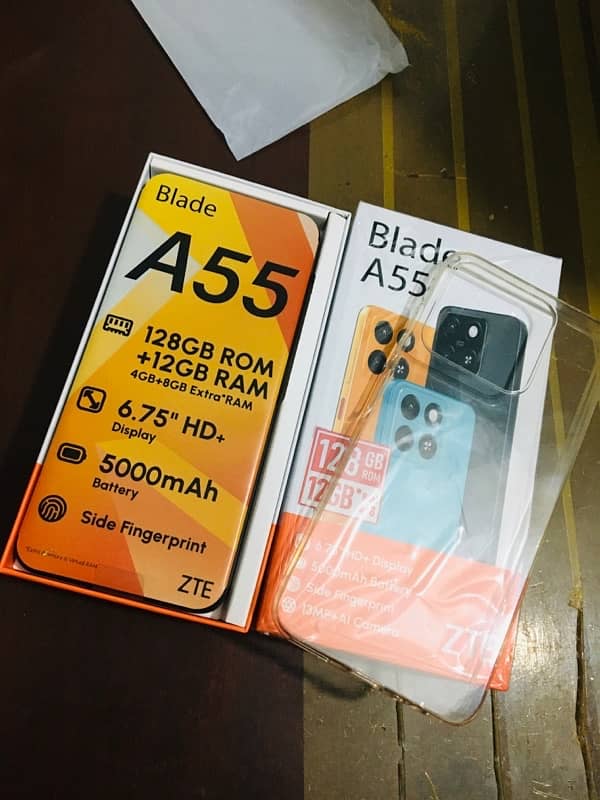 ZTE Blade A55 Only Box Open 10