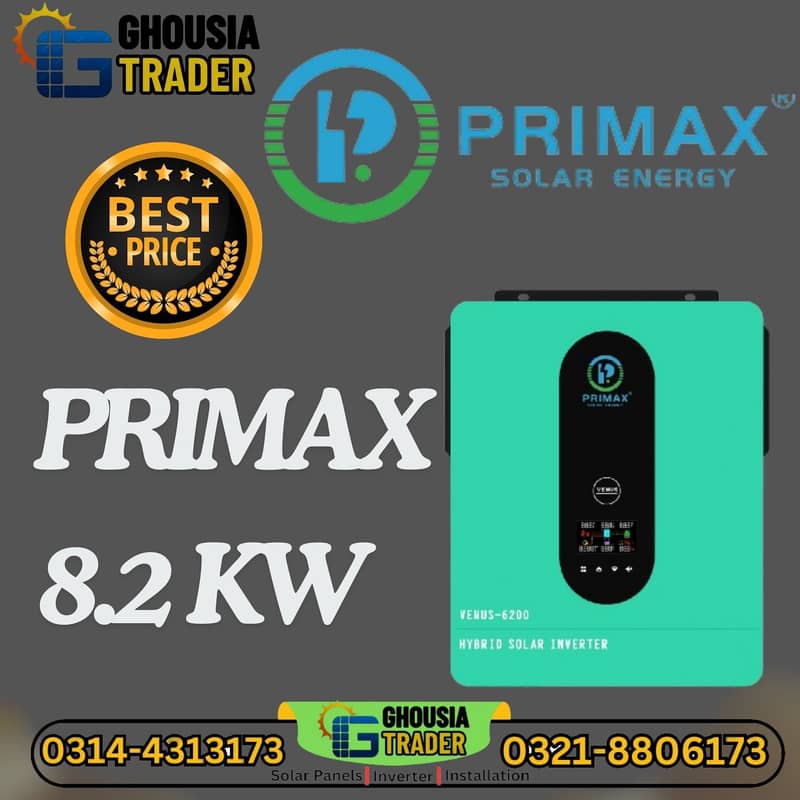 PRIMAX  crown maxpower HYBRID SOLAR INVERTER 8