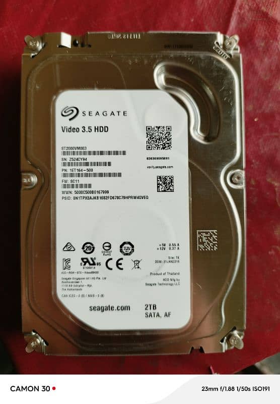 Seagate HDD 2TB Hard Drive 2