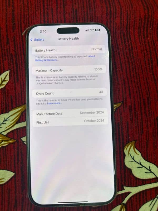 I phone 16 pro max Pta approved 5