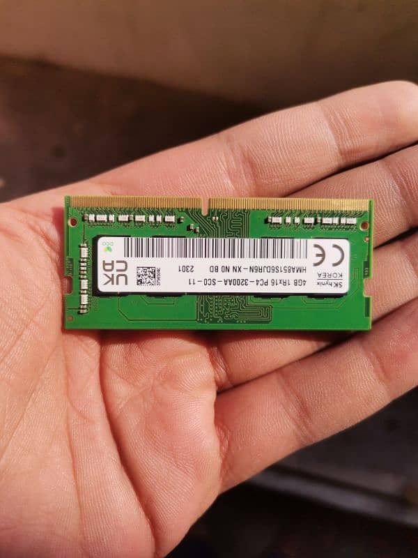 4 Gb ddr4 3200 mhz Ram 2 stiks are available 0