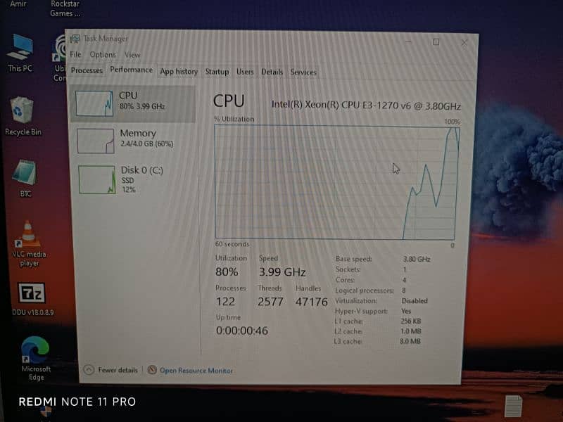 Asus H110 With Xeon E3 1270 V6 2