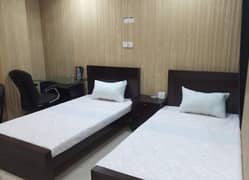 single bed room 2500 & double bed 3500 &weekly room available