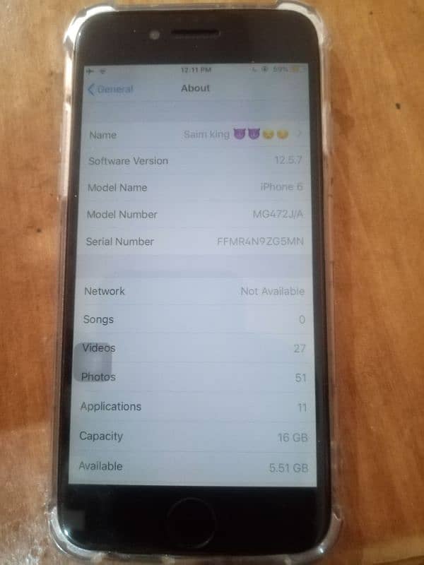 16 gb. . . . . . . iPhone 6. .  . . . Fingerprint and ringer ok . 1