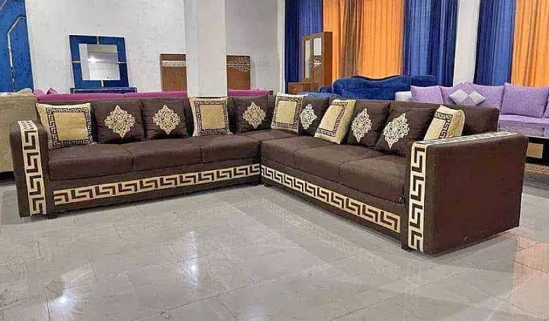 Corner sofa set/L shaped sofa set/Sofa set/6 seater/sofa cum bed 3