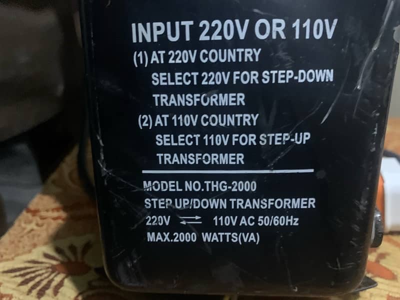 power supply 110v and 220v 2000watts 2