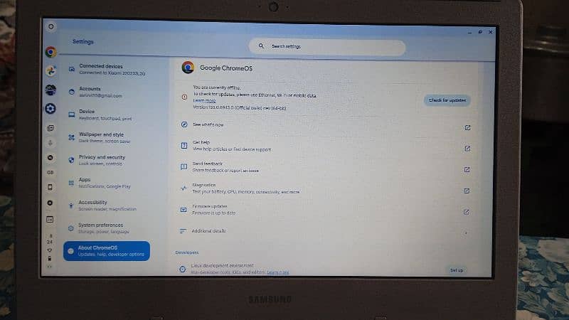 Samsung Chrome Book 2