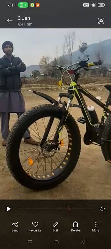 Fat tyre cycle 26×4.0 6