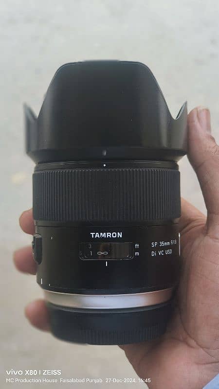 Tamron 35mm F1.8 DI VC USD Canon EF mount 1