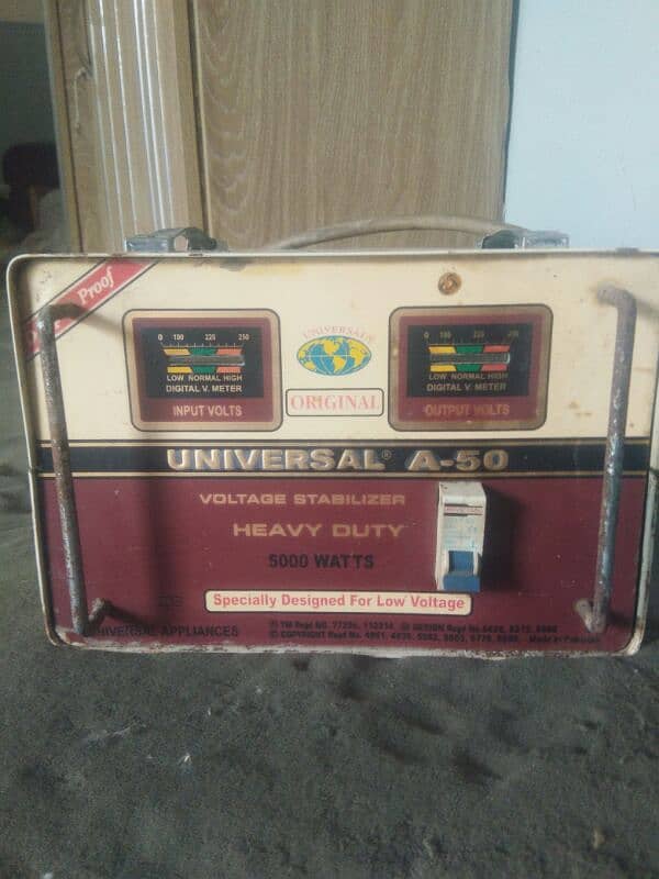 universal company steblizer model A5 5000 watt 0