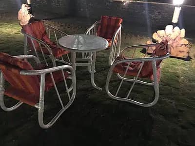 Orange and Red green outdoor chairs Lahore patio furniture 2