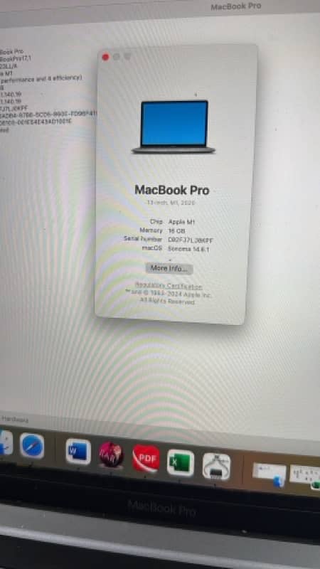 MacBook Pro m1 16GB/ 1 TB 3