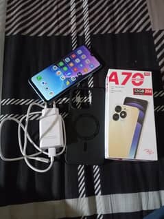 Itel A 70 pro Condition new Box Original charger