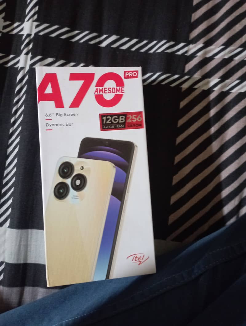 Itel A 70 pro Condition new Box Original charger 9