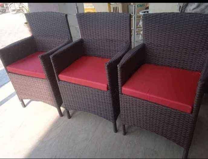 Rattan Dining Cafe Restaurant Outdoor CHairs Farmhouse seating 5