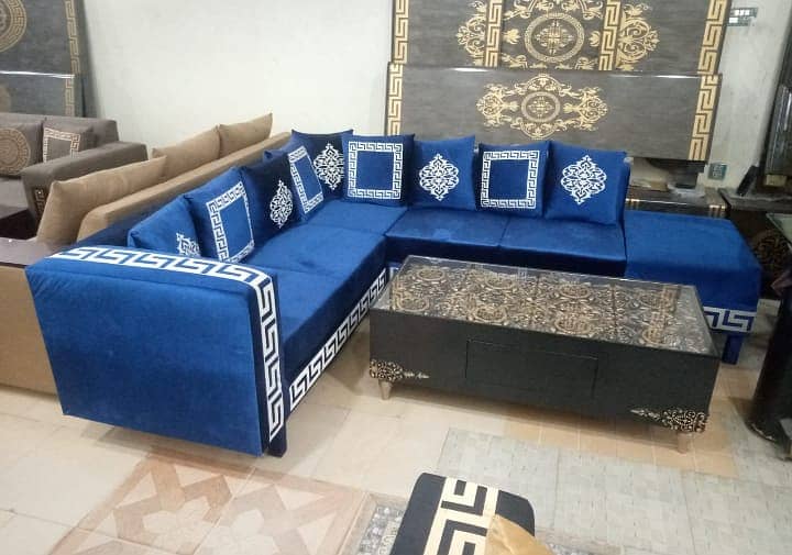 Corner sofa set/L shaped sofa set/Sofa set/6 seater/sofa cum bed 5