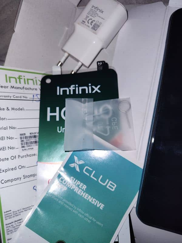 Infinix HOT 10 4/64 with original box&charger 9.5/10 condition 5