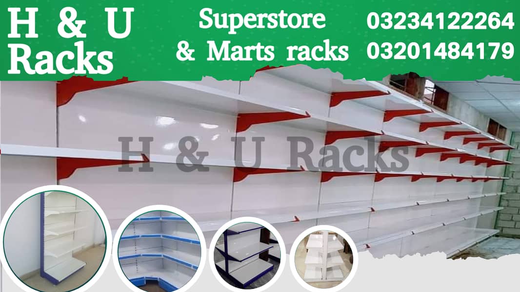 Store Racks Wall Display Racks Double side Racks Cash counter & trolly 14