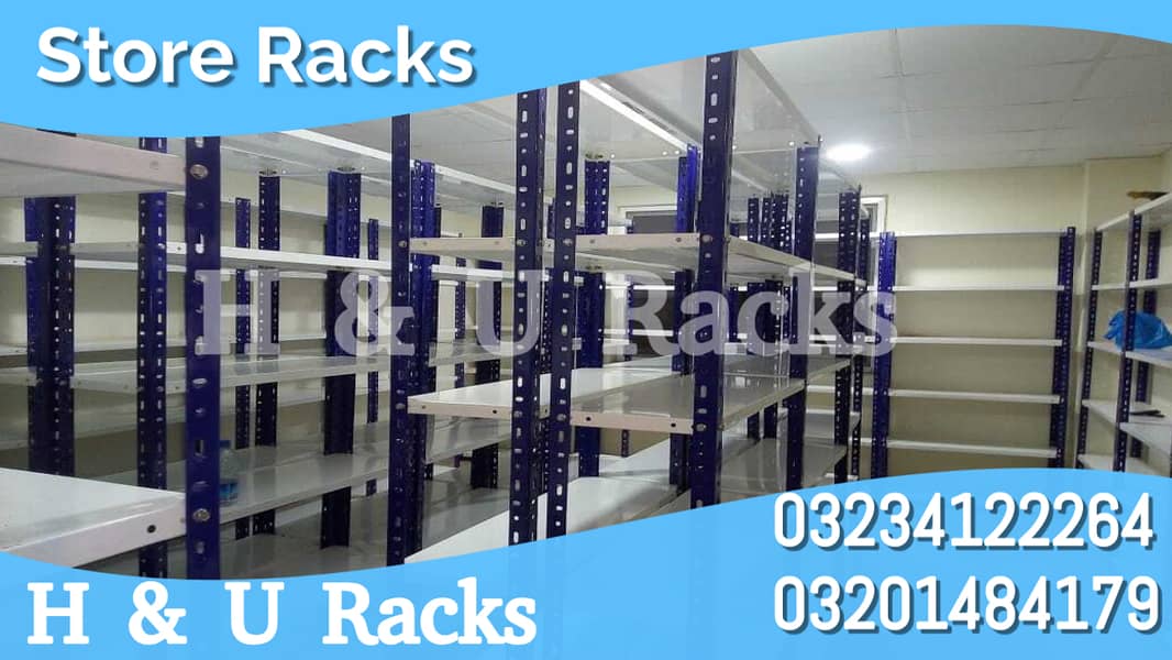 Store Racks Wall Display Racks Double side Racks Cash counter & trolly 16