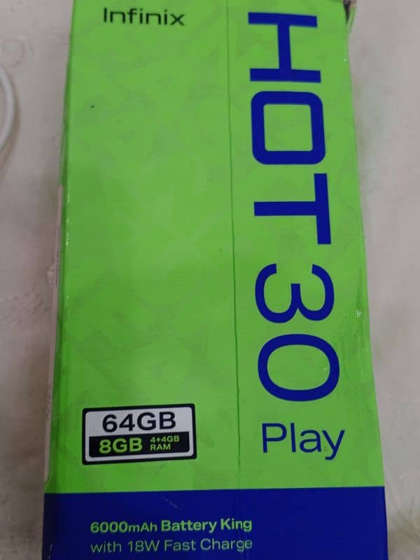 [ Infinix Hot 30 Play 10/10 Condition ] Call 03299083291 10