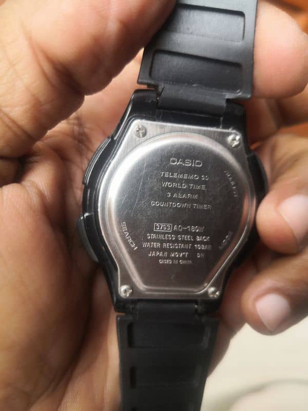 Casio, Dual Time Telememo , world time watch Model AQ-180W sale 2