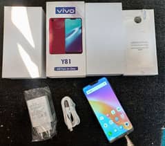 smart phone vivo y81, 6/128gb, complte Box charger