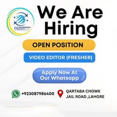 video editor fresher