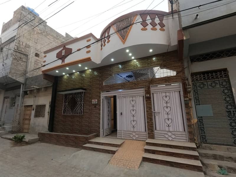 Beautiful Leased 120 Sq. Yard West Open House For Sale in Anwar-e-Ibrahim Malir 0