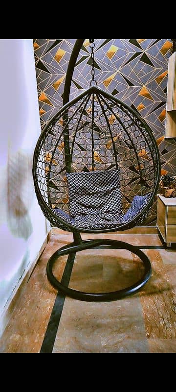 BRAND NEW Egg Shaped Hanging Swing Chair Jhoola for Sale! 0