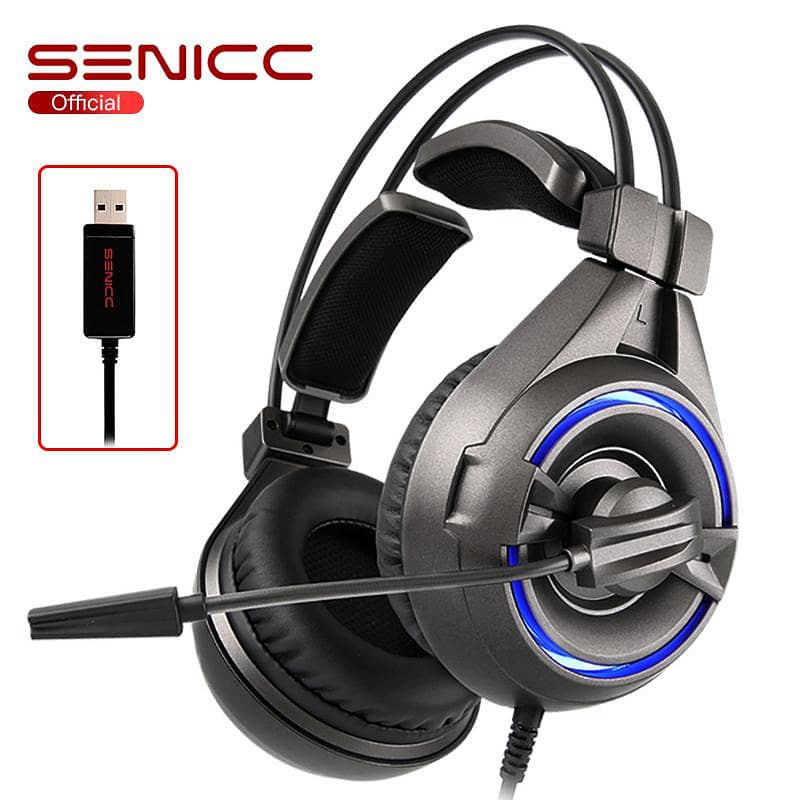 Senicc A6 Headset Usb High Quality Sound Advance Noise Canceling Techn 1