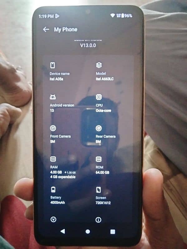 itel A05s ram 4+4 rom 64 gb good battery timing 4