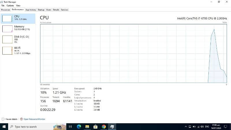 Core i7 6700 6th generation 256 GB Ssd 16GB RAM 4