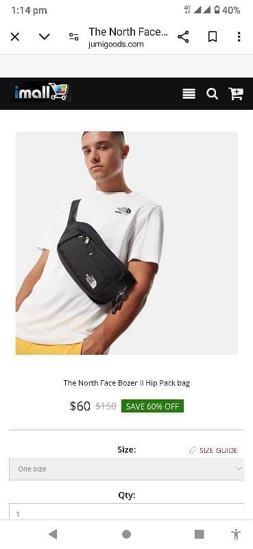 The north face original fanny pack/ waist bag/ should bag / belt bag 2