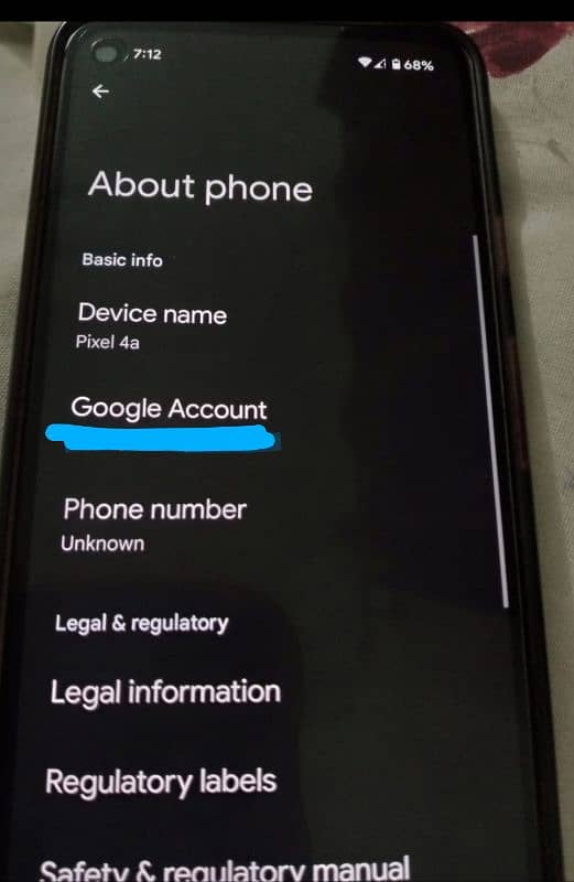 Google Pixel 4a 4g condition 9/10 non pta 128gb 2