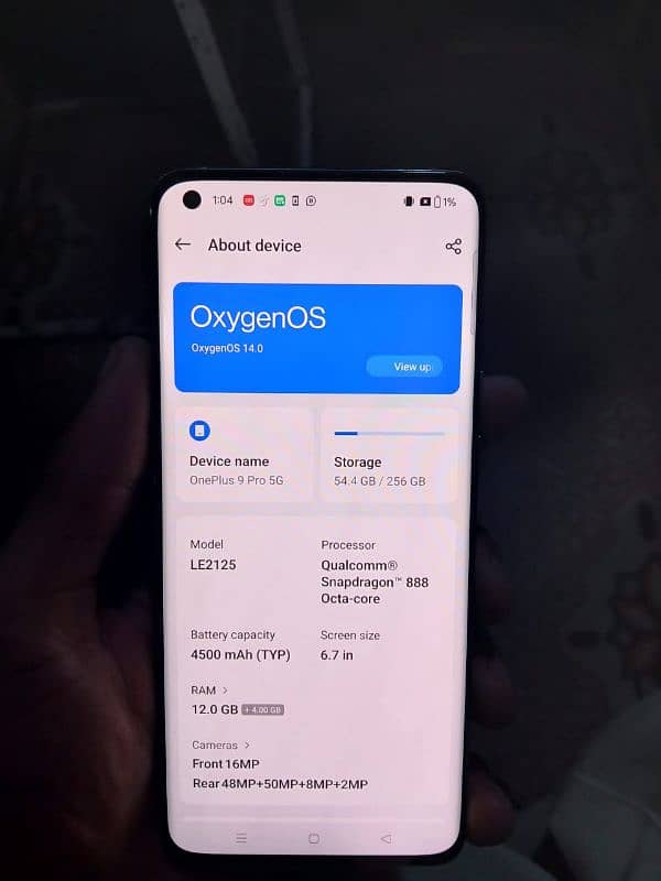OnePlus 9pro 12+4/256gb dual SIM approved 888 processor 2