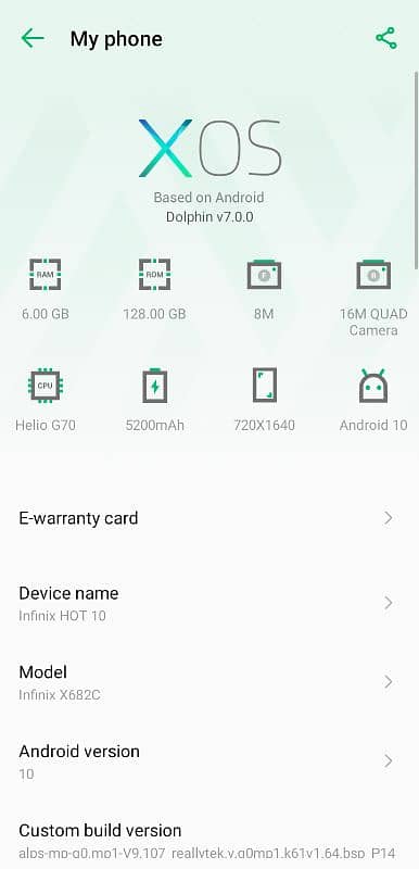 infinix hot 10 6/128gb 1