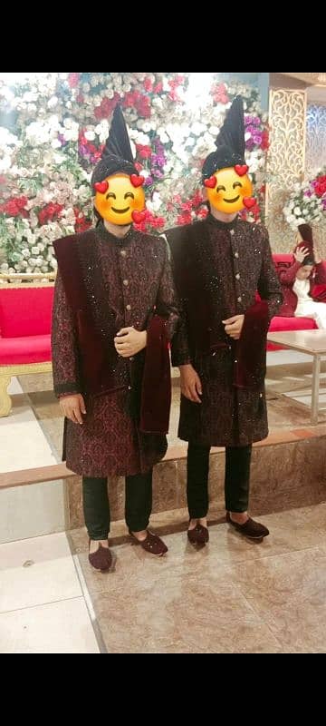 2 sherwani for sale with shawl,suit etc 0