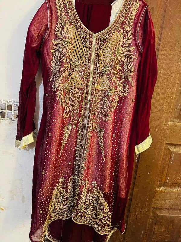 fancy dress party wear dress in good condition 0