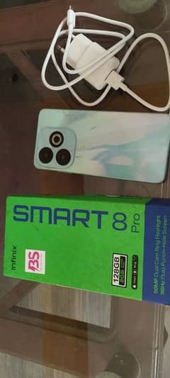 Infinix smart 8 pro in 4+4/128 no any fault 7months warranty available