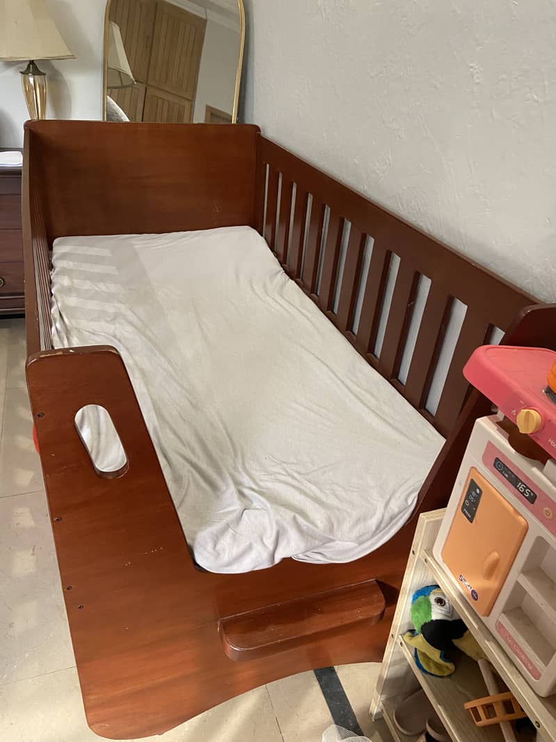 Kids bed full size with mattress 1