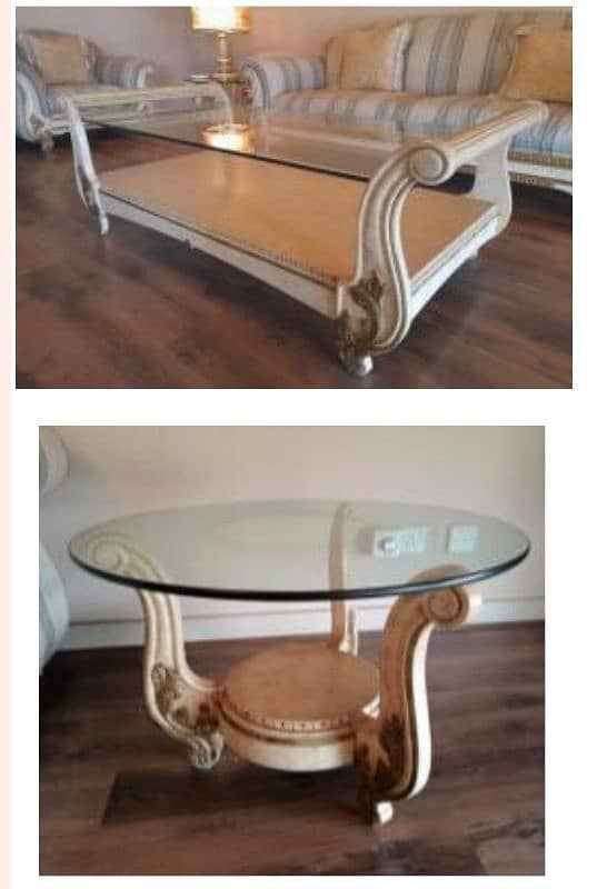 Center Table Wih Two Side Tables (Price Is Negotiable) 0