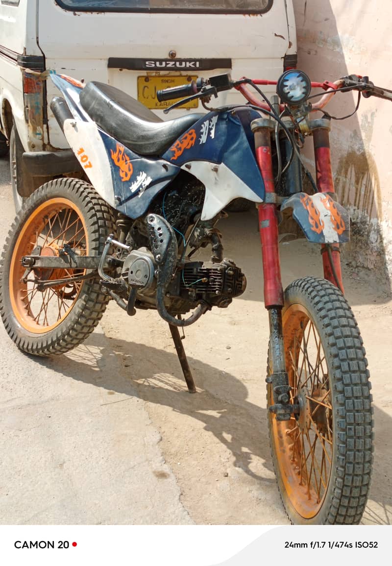 habib modify trail bike (KDT) 7923 golden num 1