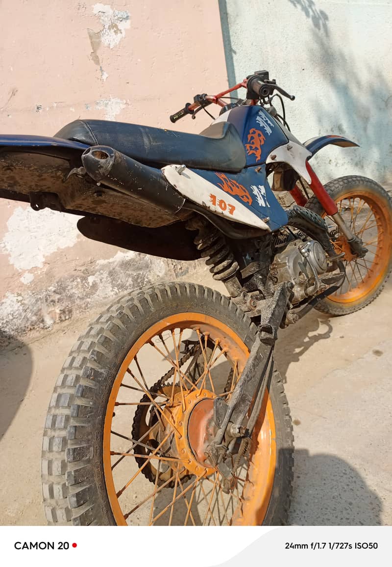 habib modify trail bike (KDT) 7923 golden num 5