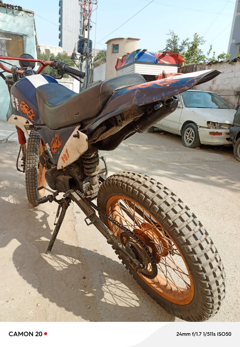 habib modify trail bike (KDT) 7923 golden num 6