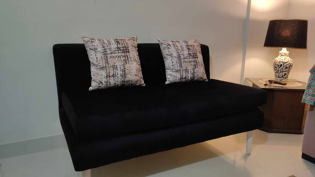 2 seater velvet sofa 1