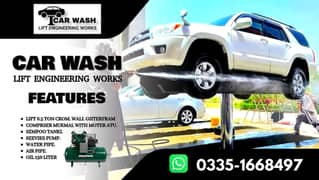 car wash Lift /6.5 ghterfram / Comprser /Sempoo tanki /Water pump