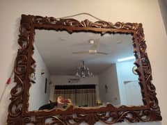 Huge Wall Mirror - Wooden Beautiful